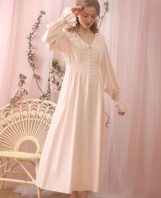 New MISS LINDA Summer Collection - Silk Elegance Long Nightgown - #follow  #like #cute #Silk #…